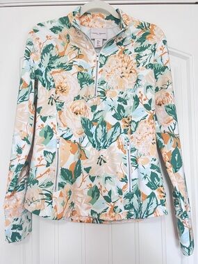 Laura Ashley 1/4 Zip Pullover SPF 50 Long Sleeve Top Golf Masters